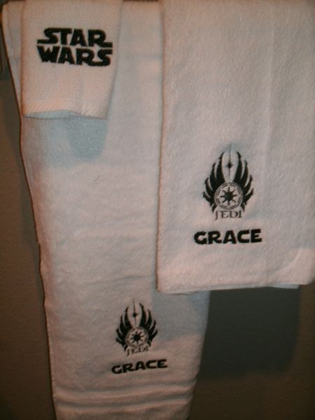 Star Wars Jedi Order Logo Personalized 3 piece Towel Set