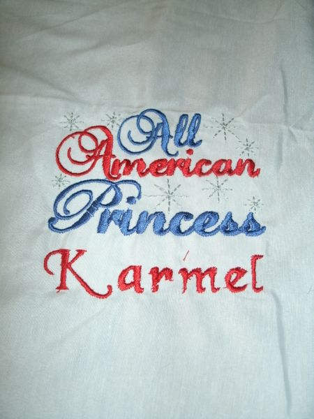 Patriotic All American Princess 4th of July Personalized Holiday Shirt