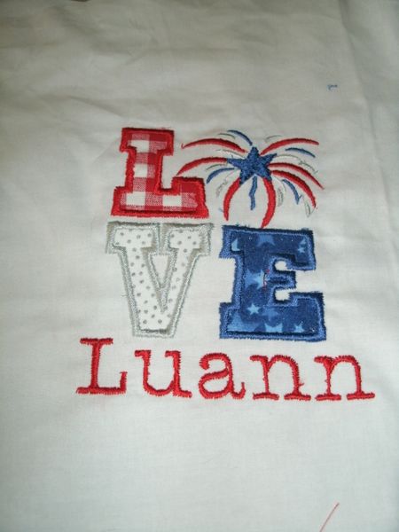 Patriotic Love 4th of July Personalized Holiday Shirt