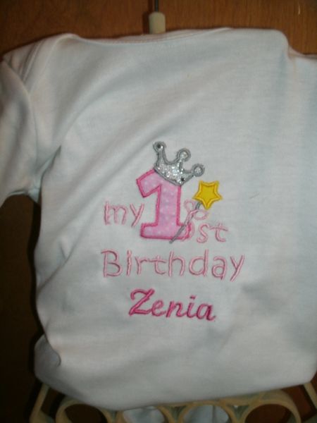 Princess My 1st Birthday Personalized Birthday Shirt