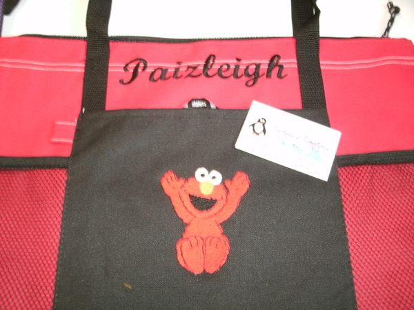 Elmo Personalized Tote Bag