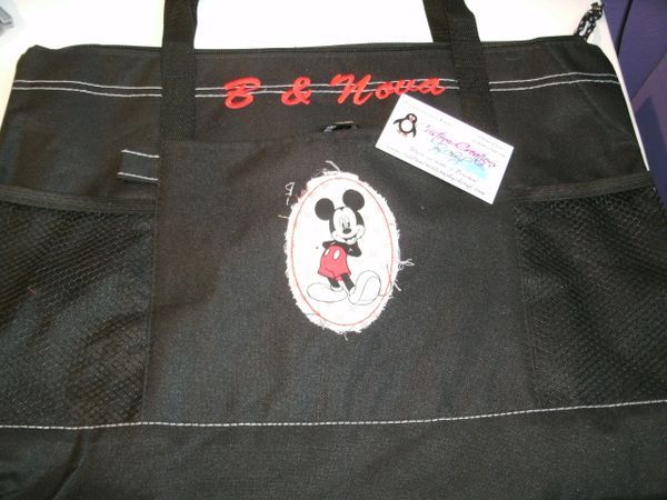 Mickey Patch Personalized Tote Bag