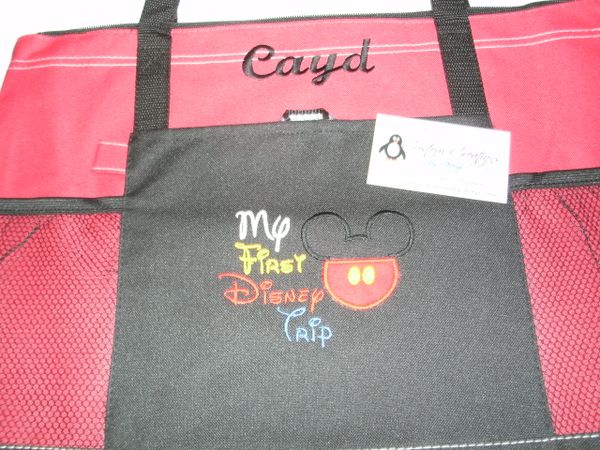 My 1st Trip to Disney Mickey Personalized Tote Bag