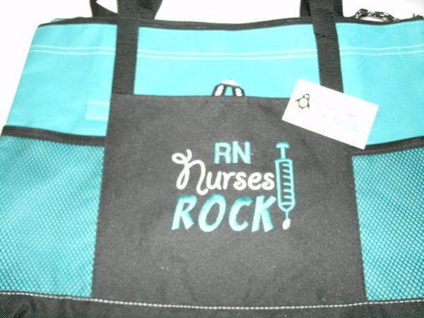 Nurses Rock Personalized Nurse Tote Bag