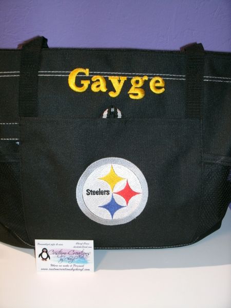 Steelers Football Personalized Tote Bag Sports Mom Football Mom