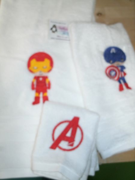 Avengers Mix Personalized 3 piece Superhero Towel Set