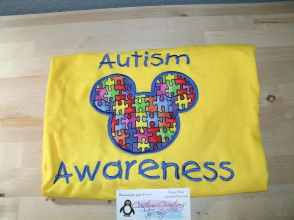 Autism Awareness Mickey Mouse Ears Shirt