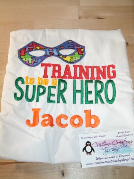 Autism Training to be a Superhero Shirt Autism Awareness