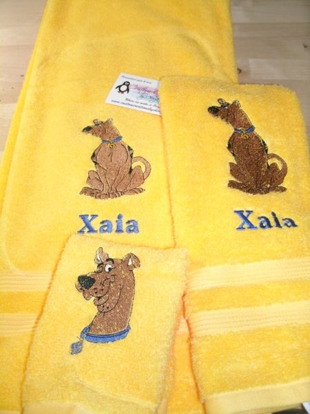 Scooby Personalized 3 Piece Bath Towel Set