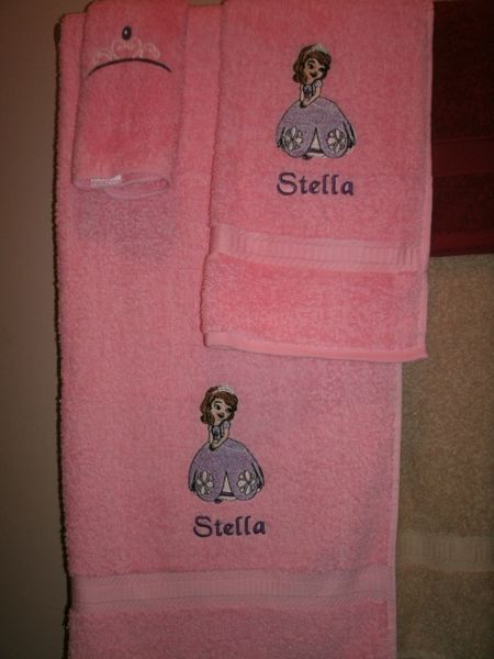Sofia 1st Princess Personalized Towel Set