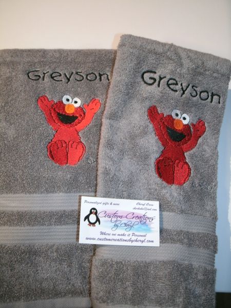 Elmo Kitchen Towels Hand Towels 2 piece set