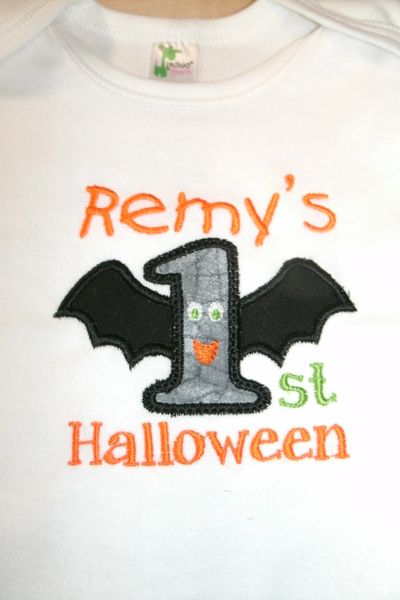 My 1st Halloween Bat Personalized Holiday Shirt