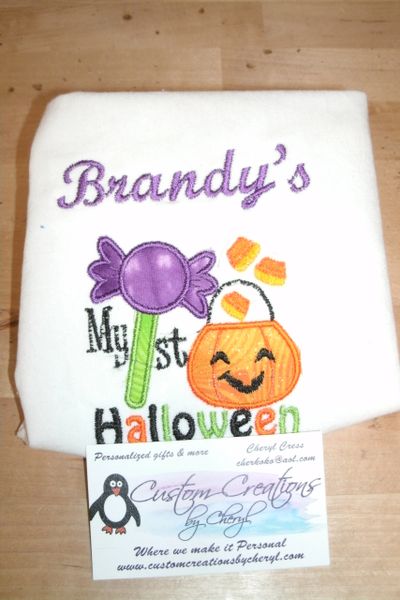 My 1st Halloween Candy Personalized Holiday Shirt
