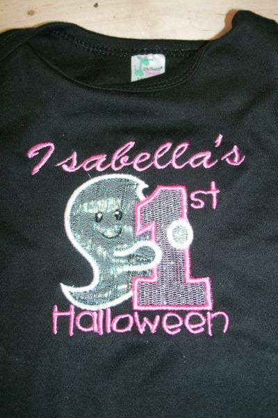 My 1st Halloween Ghost Girl Personalized Holiday Shirt