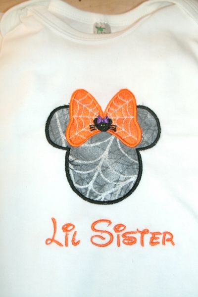 Halloween Minnie Mouse Spider Bow Personalized Holiday Shirt