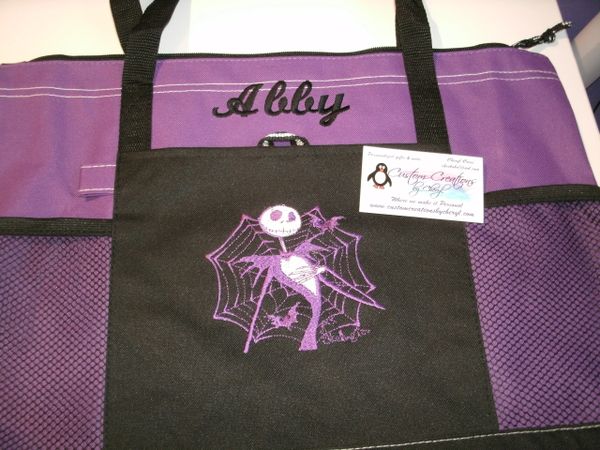 Nightmare Jack Web Sketch Personalized Tote Bag