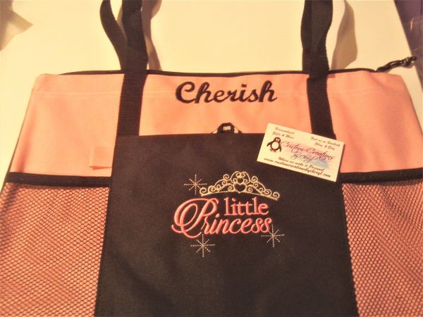 Little Princess Crown Personalized Tote Bag