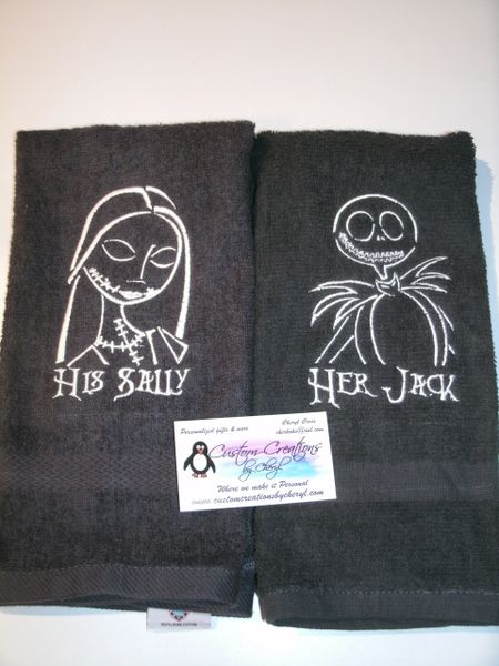 Nightmare Personalized Kitchen Towels Hand towels 2 piece Set