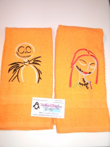 Nightmare Personalized Kitchen Towels Hand towels 2 piece Set