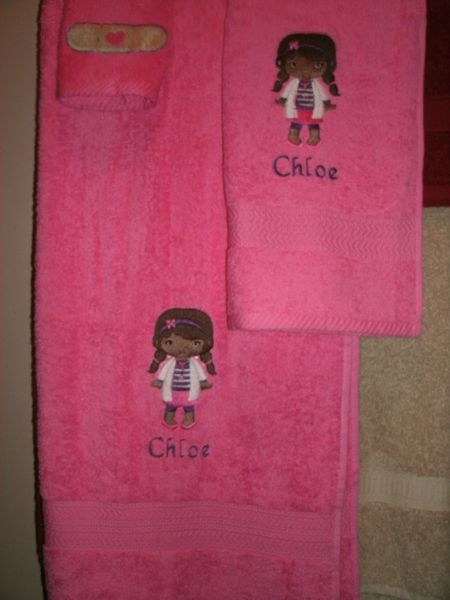 Doc Girl Stuffins 2 Personalized Towel Set