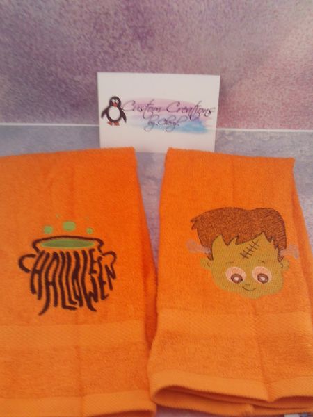 Hocus Pocus Personalized Kitchen Towels Hand towels 2 piece Set