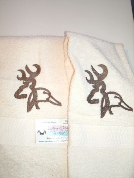 Buck & Duck Hunting Kitchen Towels 2 piece set