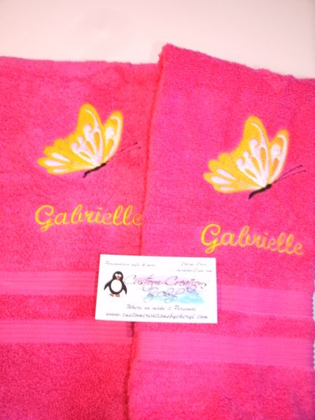 Butterfly Kitchen Towels Hand Towels 2 piece set