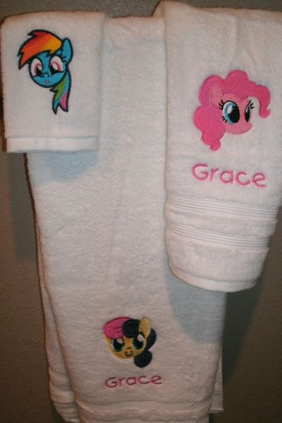 My Little Pony Mix Pony Faces Personalized Towel Set