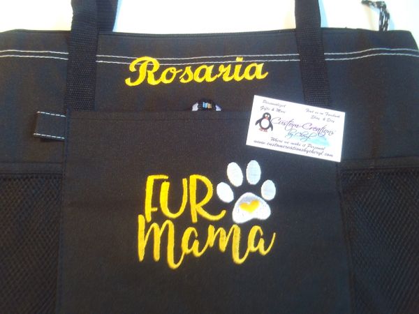 Fur Mama Personalized Tote Bag