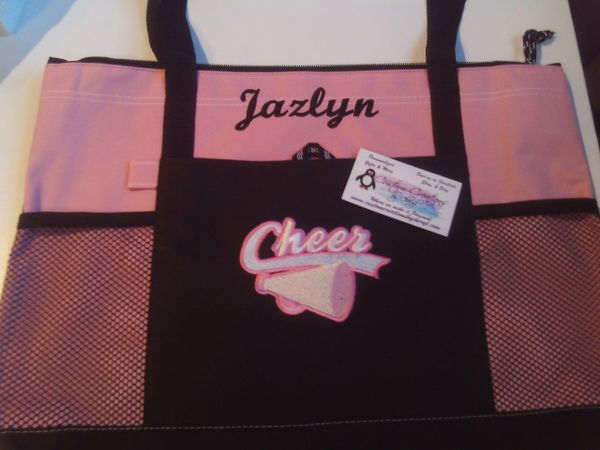 Cheer Megaphone Personalized Cheerleading Tote Bag