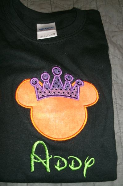 Minnie Pumpkin Princess Mouse Halloween Personalized Shirt
