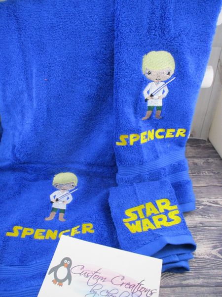 Star Wars Luke Kid Personalized 3 piece Towel Set