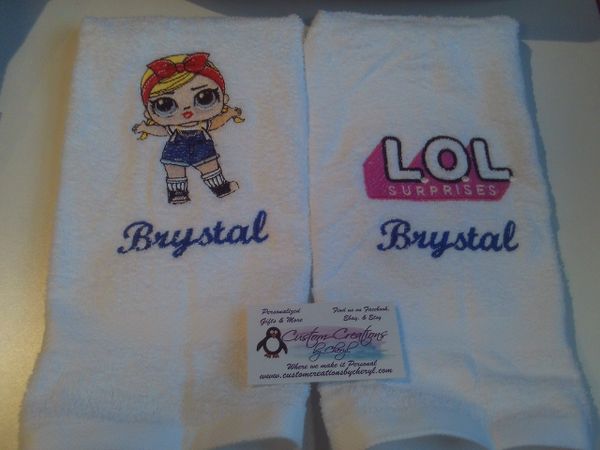 LOL Bandana Girl Hand or Kitchen Towels Hand Towels 2 piece set