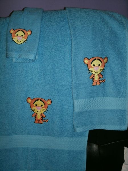 Baby Tigger Personalized Towel Set