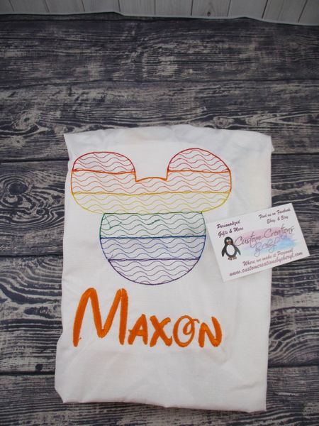 Rainbow Mickey Mouse Ears Shirt