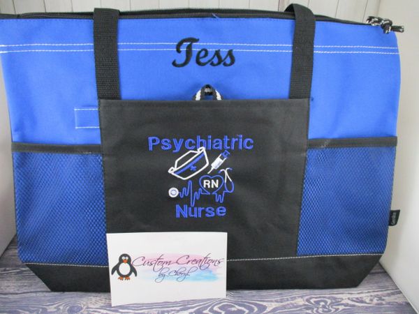 Psychiatric Nurse Items Personalized Nurse Tote Bag