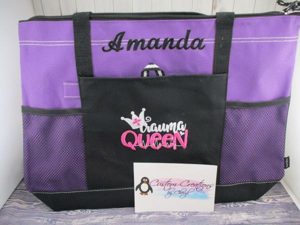 Trauma Queen Personalized Nurse Life Nurse Tote Bag