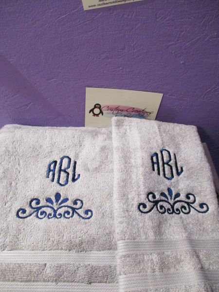 Monogrammed Kitchen Towels