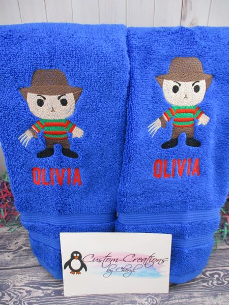 Freddy Guy Horror Kitchen Towels Hand Towels 2 piece set