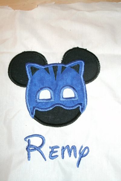 PJ Mask Blue Cat Boy Inspired Mouse Ears Shirt
