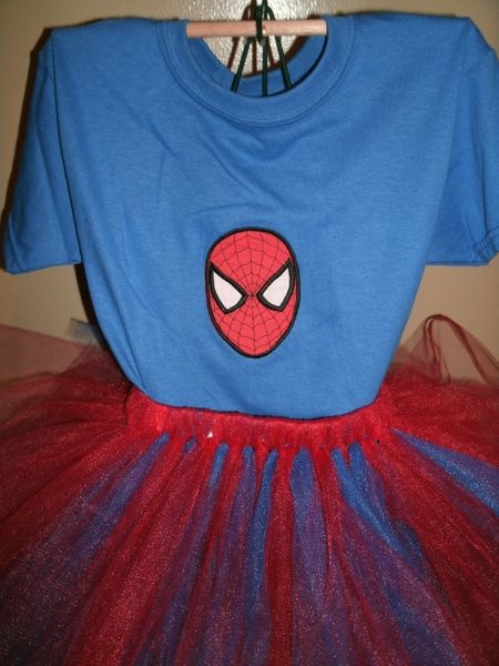 Spiderman Face Superhero Personalized Tutu Set