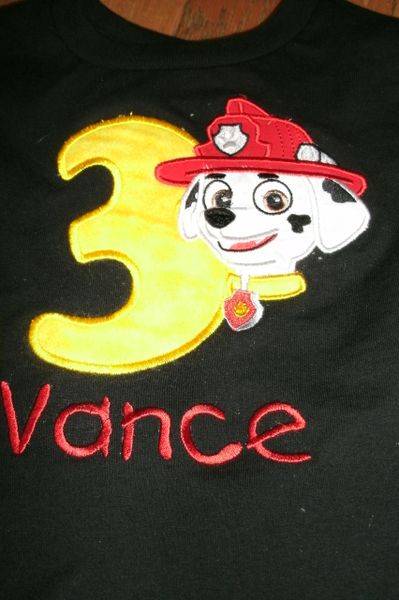 Fire Puppy Dog Face Personalized Birthday Shirt Superhero Birthday shirt