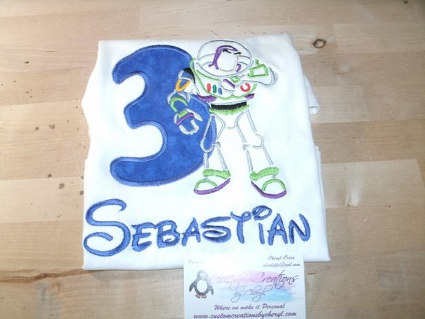 Buzz Sketch Toy Story Personalized Birthday Shirt Toy Story Birthday shirt