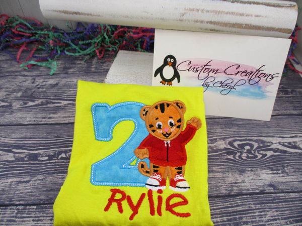 Tigger Boy Personalized Birthday Shirt Jungle Birthday shirt