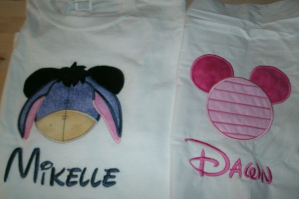Eeyore & Piglet Mouse Ears Couples Shirts