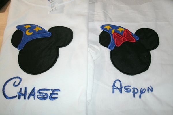 Mickey and Minnie Sorcerer Mouse Ears Couples Shirts