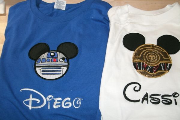 Star Wars Inspired R2D2 & CP3O Droids Mouse Ear Couples Shirts