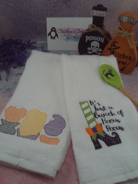 Disney Hocus Pocus Black Kitchen Hand Towels Set of 2