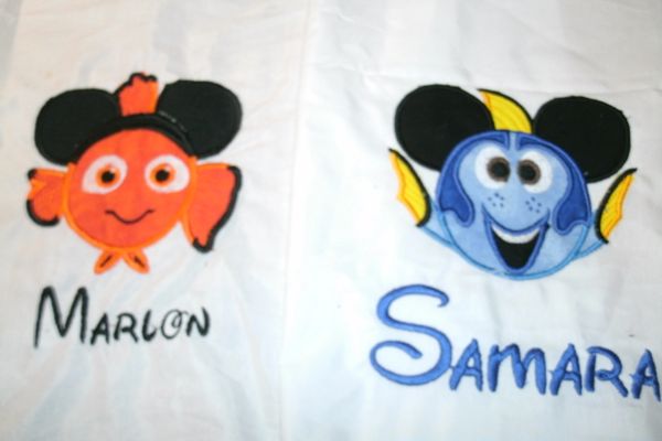Nemo & Dory Mouse Ears Couples Shirts