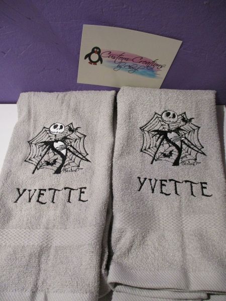 Hocus Pocus Personalized Kitchen Towels Hand towels 2 piece Set